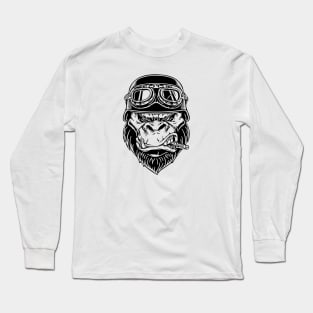 Mad Mechanic monkey Long Sleeve T-Shirt